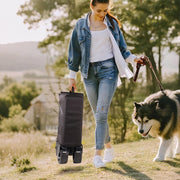 48'' Extra-Large All-Terrain Folding Wagon Cart | 350L 560LBS Capacity with Brakes - Black